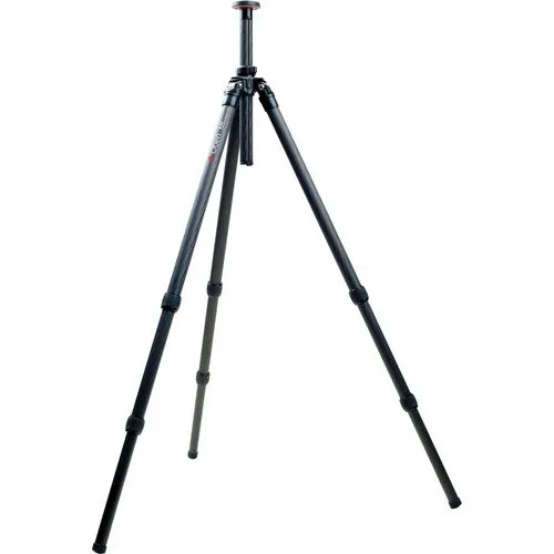 Oben CT-2391 3-section carbon fiber tripod legs showing twist locks and rugged feet for outdoor nature photography