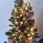 Independence day christmas tree
