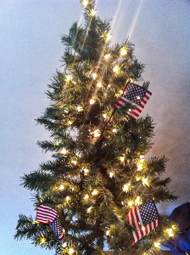 Independence day christmas tree